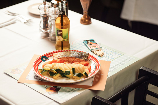 Assiette enfant avec menu enfant au restaurant Cocotte